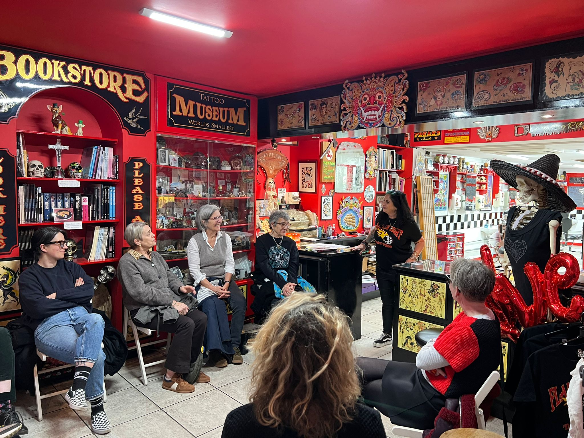 Women at a Ladies of the Lock meeting